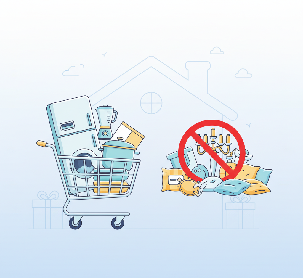 راهنمای خرید لوازم خانگی جهیزیه: لیست اقلام ضروری و حذف موارد اضافی