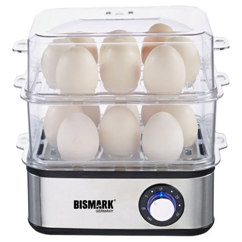 تخم‌مرغ‌پز بیسمارک مدل BM4467 – ظرفیت ۸ عددی + گارانتی 24 ماهه بیسمارک سرویس
