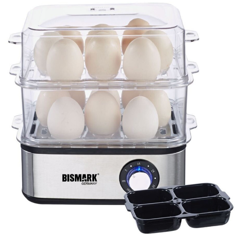 تخم مرغ پز بیسمارک مدل BM4465 با بدنه پلاستیک + گارانتی 24 ماهه کارت طلایی تعویض