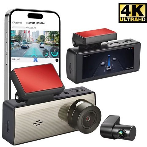 دوربین خودرو DIAMOND Q9Pro با GPS، WiFi، کیفیت F2K و سیستم هشدار رانندگی ADAS