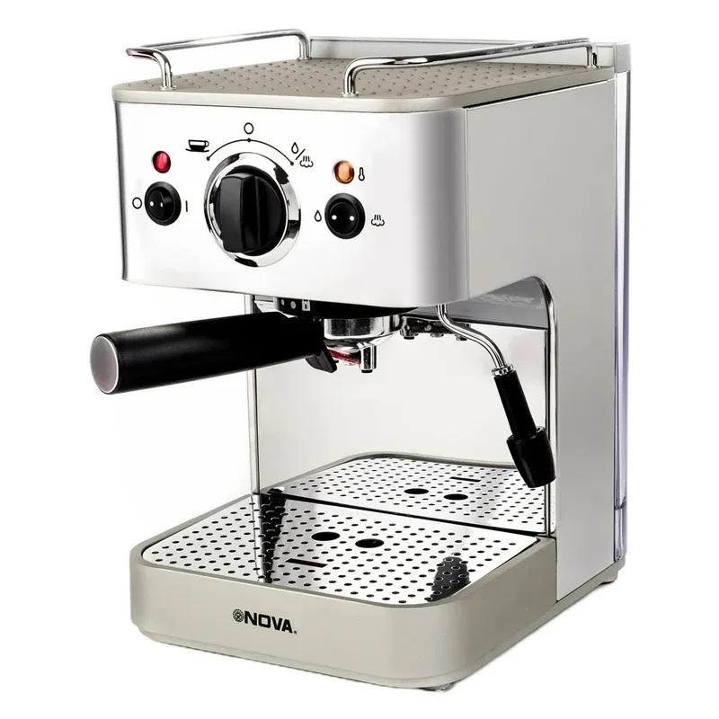 اسپرسوساز نوا مدل NCM-149 — فشار 15 بار، توان 1250 وات، مخزن 1.2 لیتر، کاپوچینوساز حرفه‌ای