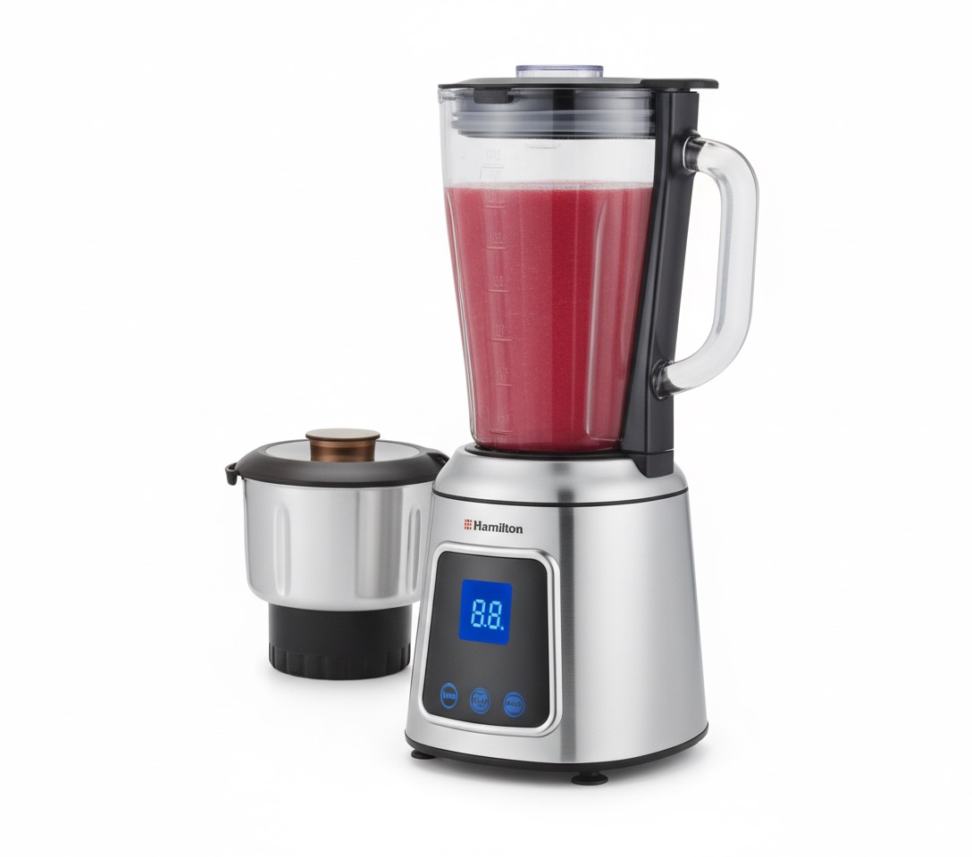 مخلوط کن دیجیتال همیلتون مدل BH-802 با آسیاب – Hamilton Digital Blender BH-802 - دارای ضمانت‌نامه کتبی آرین دیجیت