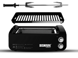 کباب پز برقی و حرفه ای بیسمارک مدل BM231 + گارانتی 24 ماهه کارت طلایی تعویض