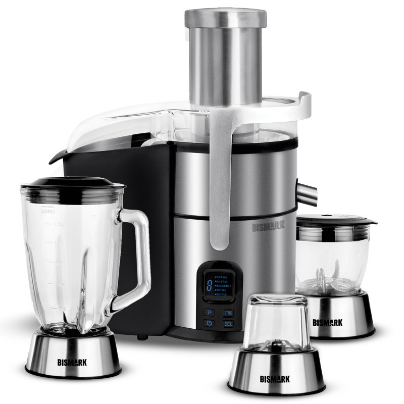 آبمیوه گیری بیسمارک مدل BM2390 ظرفیت ۱ لیتر ۴ کاره + گارانتی 24 ماهه کارت طلایی تعویض