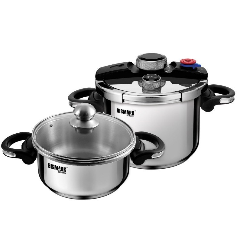 زودپز دو قلو بیسمارک المان مدل BM2248 + گارانتی 24 ماهه کارت طلایی تعویض